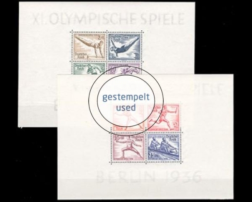 Deutsches Reich, Block 5 + 6, gestempelt