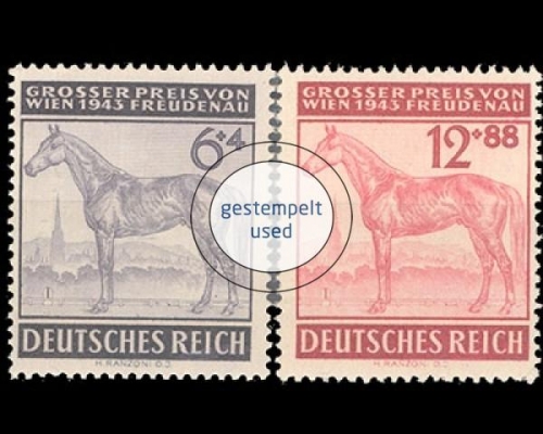 Deutsches Reich, Michel Nr. 857-858, gestempelt