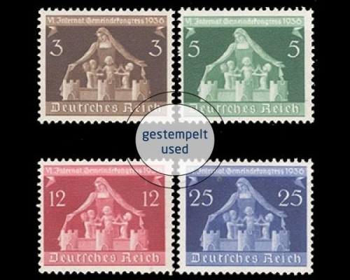 Deutsches Reich, Michel Nr. 617-620, gestempelt
