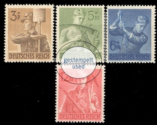 Deutsches Reich, Michel Nr. 850-853, gestempelt