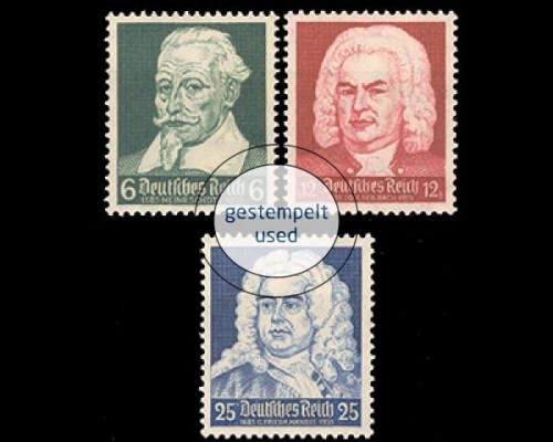 Deutsches Reich, Michel Nr. 573-575, gestempelt