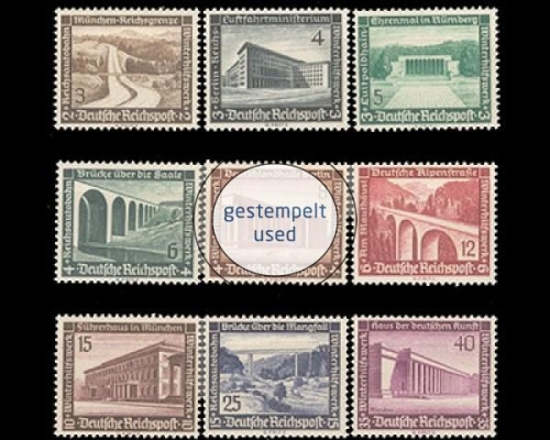 Deutsches Reich, Michel Nr. 634-642, gestempelt