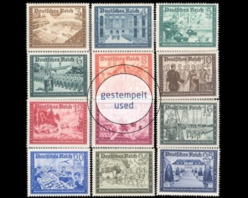 Deutsches Reich, Michel Nr. 702-713, gestempelt