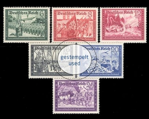Deutsches Reich, Michel Nr. 773-778, gestempelt