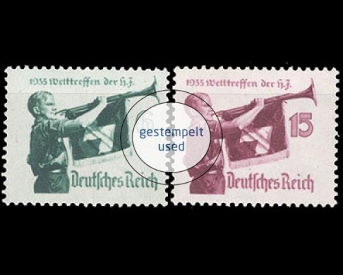 Deutsches Reich, Michel Nr. 584-585 x, gestempelt