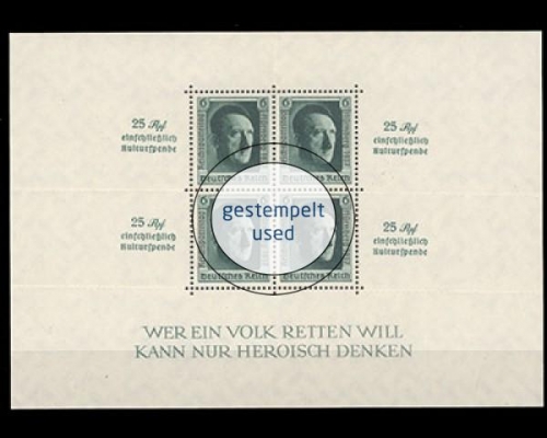 Deutsches Reich, Block 11, gestempelt