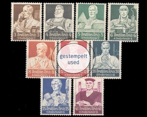 Deutsches Reich, Michel Nr. 556-564, gestempelt