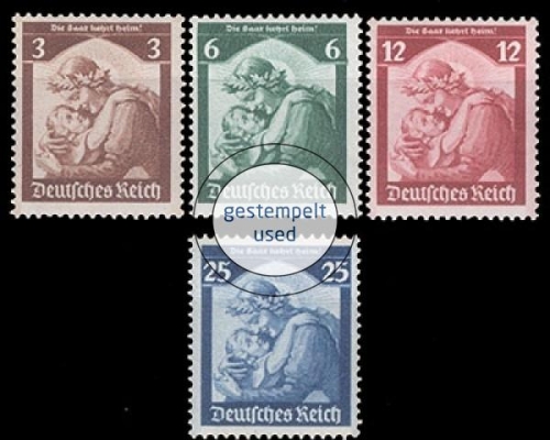 Deutsches Reich, Michel Nr. 565-568, gestempelt