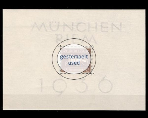 Deutsches Reich, Block 4, gestempelt