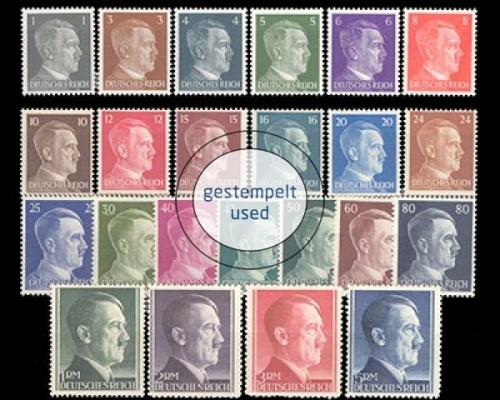 Deutsches Reich, Michel Nr. 781-802, gestempelt