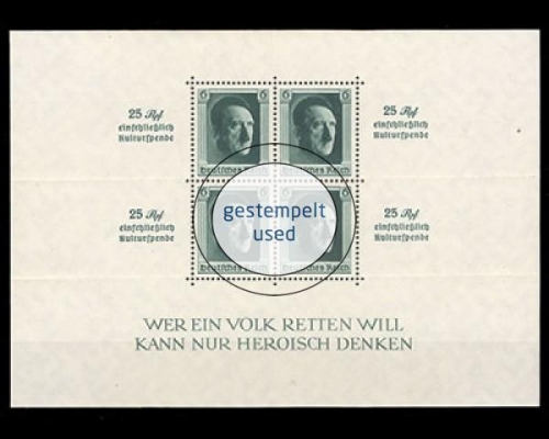 Deutsches Reich, Block 9, gestempelt