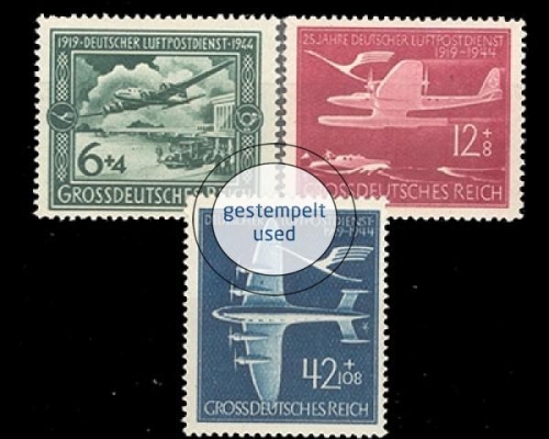 Deutsches Reich, Michel Nr. 866-868, gestempelt
