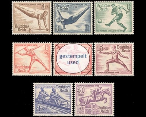 Deutsches Reich, Michel Nr. 609-616, gestempelt