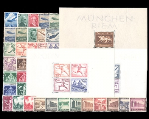 Deutsches Reich, MiNr. 603-642, Jahrgang 1936, postfrisch
