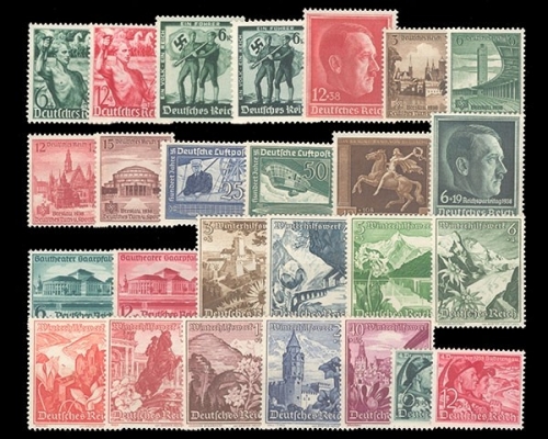 Deutsches Reich, MiNr. 660-685, Jahrgang 1938, postfrisch