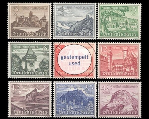 Deutsches Reich, Michel Nr. 730-738, gestempelt