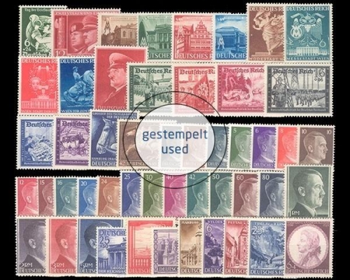 Deutsches Reich, MiNr. 762-810, Jahrgang 1941, gestempelt