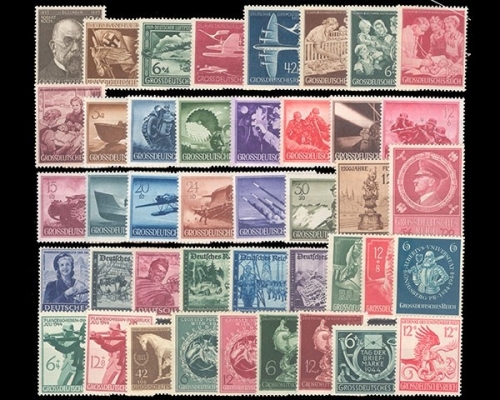 Deutsches Reich, MiNr. 864-906, Jahrgang 1944, postfrisch