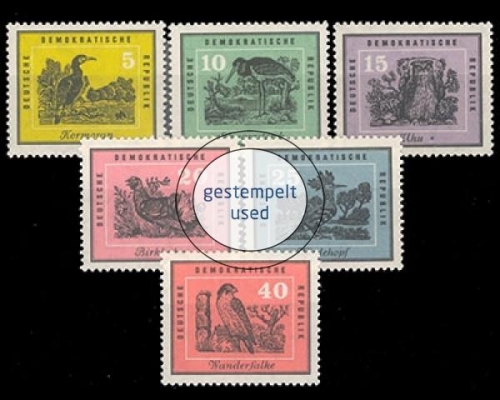 DDR, Michel Nr. 698-703, gestempelt