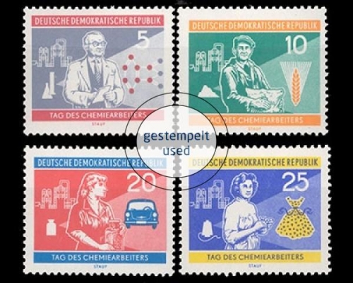 DDR, Michel Nr. 800-803, gestempelt