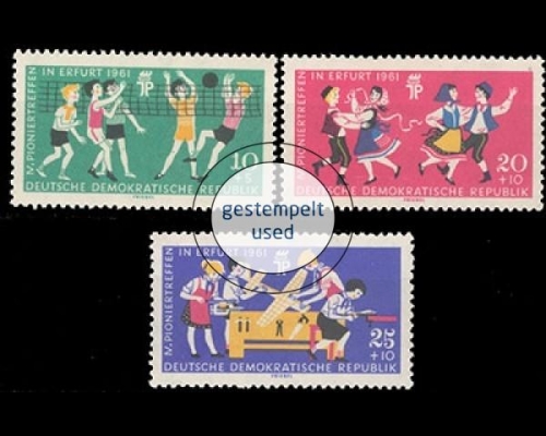 DDR, Michel Nr. 827-829, gestempelt