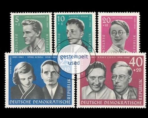 DDR, Michel Nr. 849-853, gestempelt