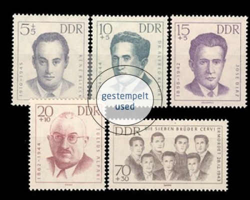 DDR, Michel Nr. 918-922, gestempelt