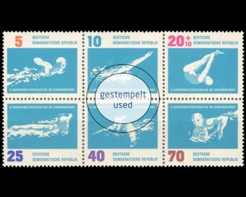 DDR, Michel Nr. 907-912 ZD, gestempelt