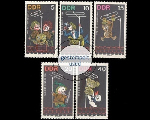 DDR, Michel Nr. 1025-1029, gestempelt