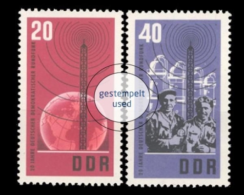 DDR, Michel Nr. 1111-1112, gestempelt