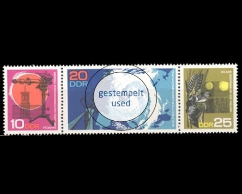 DDR, Michel Nr. 1343-1345 ZD, gestempelt