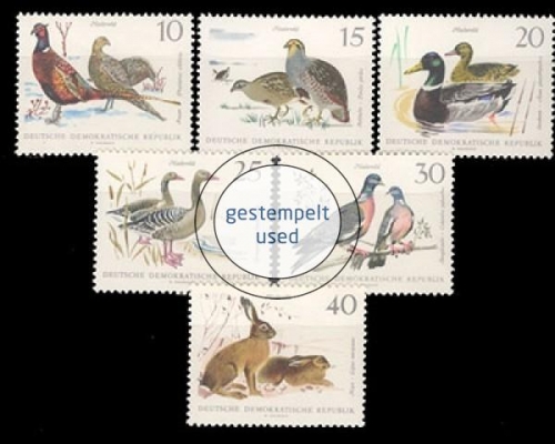 DDR, Michel Nr. 1357-1362, gestempelt