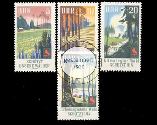 DDR, Michel Nr. 1462-1465, gestempelt