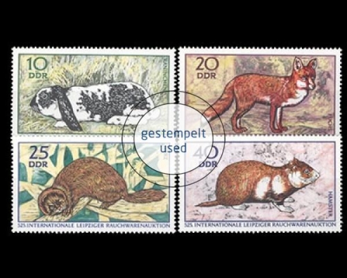 DDR, Michel Nr. 1541-1544, gestempelt