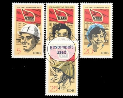 DDR, Michel Nr. 1675-1678, gestempelt