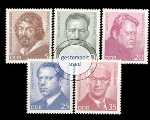 DDR, Michel Nr. 1815-1819, gestempelt