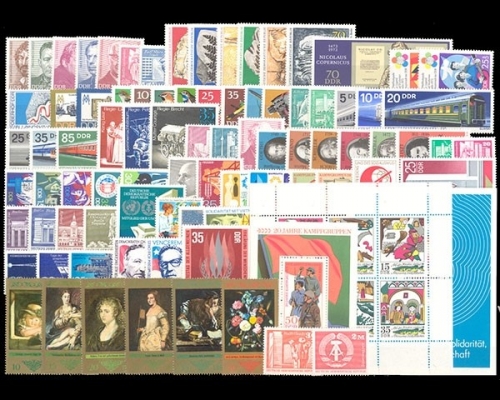 DDR, MiNr. 1815-1906, Jahrgang 1973, postfrisch