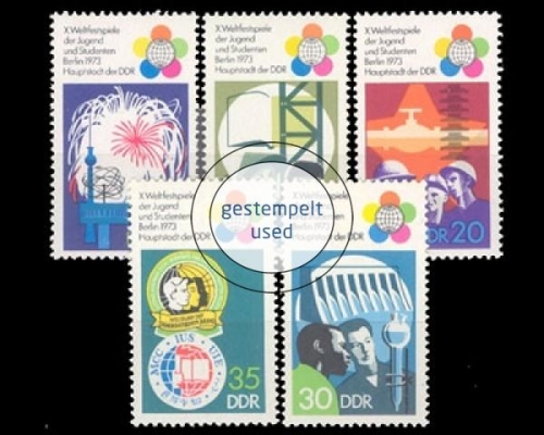 DDR, Michel Nr. 1862-1866, gestempelt