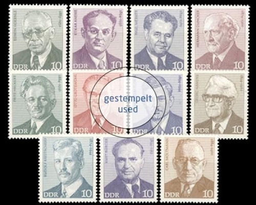 DDR, Michel Nr. 1907-1917, gestempelt