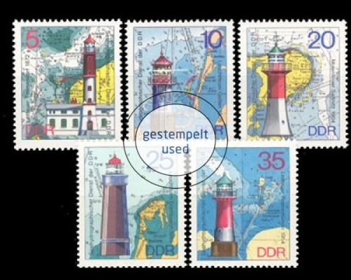 DDR, Michel Nr. 2045-2049, gestempelt