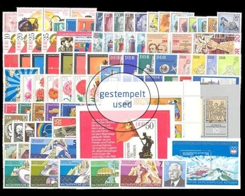 DDR, MiNr. 2012-2106, Jahrgang 1975, gestempelt
