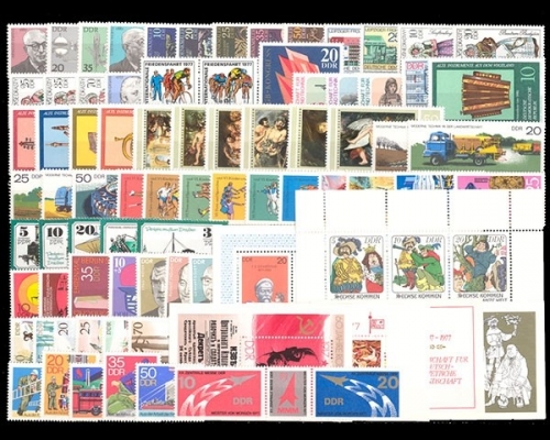 DDR, MiNr. 2199-2286, Jahrgang 1977, postfrisch