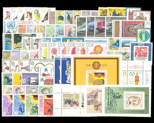 DDR, MiNr. 2388-2477, Jahrgang 1979, postfrisch