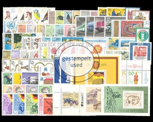 DDR, MiNr. 2388-2477, Jahrgang 1979, gestempelt