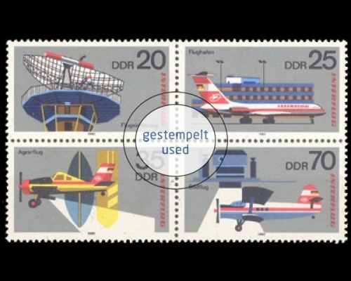 DDR, Michel Nr. 2516-2519 ZD, gestempelt
