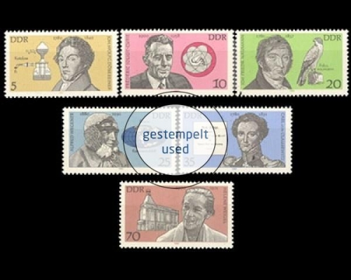 DDR, Michel Nr. 2492-2497, gestempelt