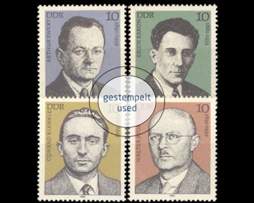 DDR, Michel Nr. 2589-2592, gestempelt
