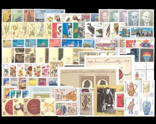 DDR, MiNr. 2667-2763, Jahrgang 1982, postfrisch
