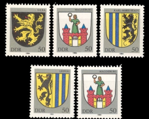 DDR, Michel Nr. 2857-2861, postfrisch