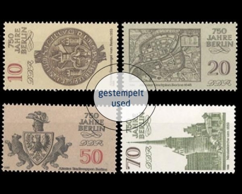 DDR, Michel Nr. 3023-3026, gestempelt